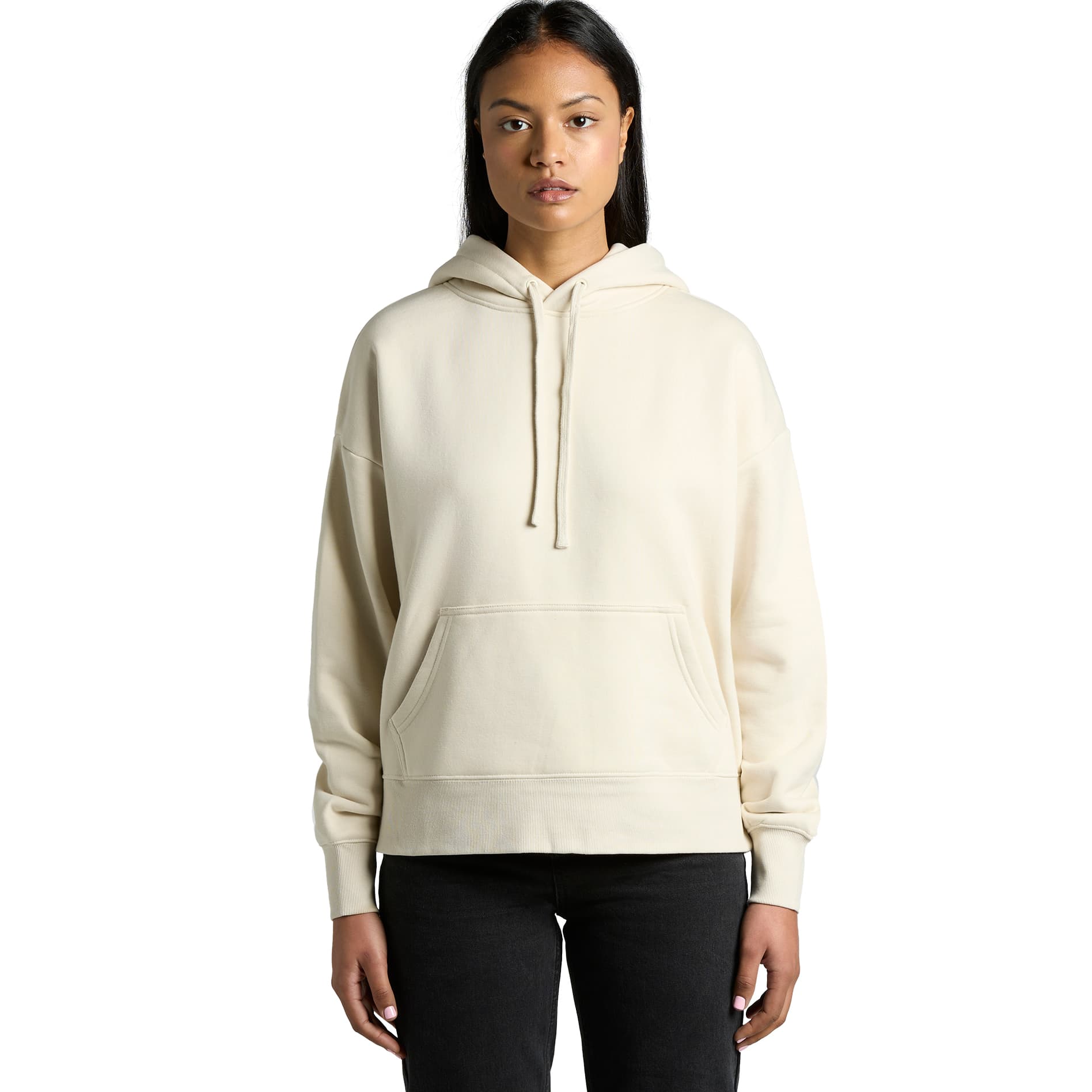Hood front, on model